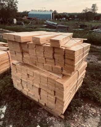 Perline in legno per rivestimenti e perlinature