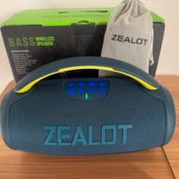 Speaker bluetooth zealot da 50w e luci rgb