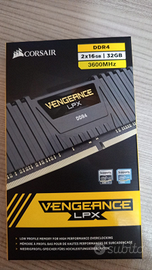 Corsair Vengeance DDR4 32GB(16x2) 3600Mhz RAM