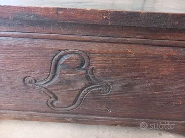 cassapanca in rovere antica