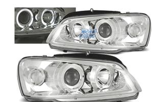 FARI PEUGEOT 106 96-03 ANGEL EYES FONDO CROMATO