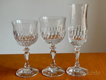 Servizio di bicchieri di cristallo per 12 persone