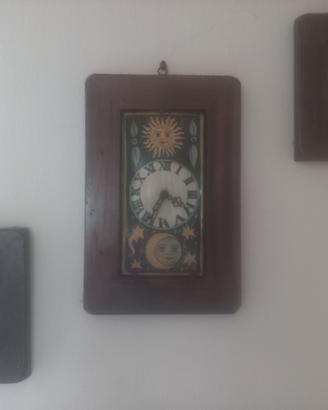 Set con orologio in ceramica e legno massiccio(noc
