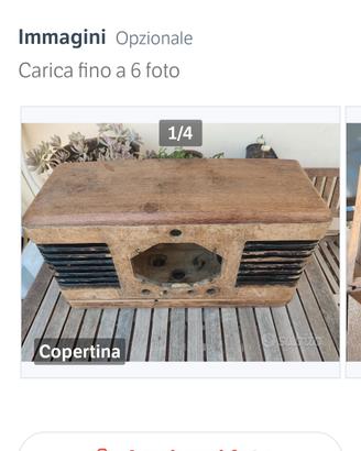 Radio antica da restaurare.