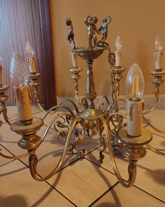 Lampadario vintage stile "Luigi XVI"