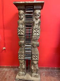 Porta cd o libri in legno