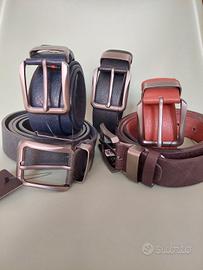 cintura foderata in vera pelle