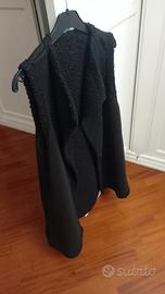 gilet in camoscio nero