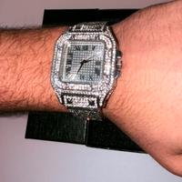 Orologio al quarzo diamantato