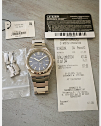 Citizen zenshin titanio blu