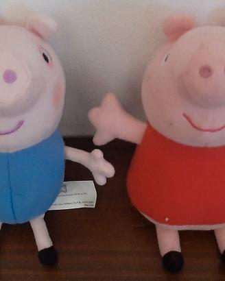 Peluche Peppa Pig e George TY Collezione