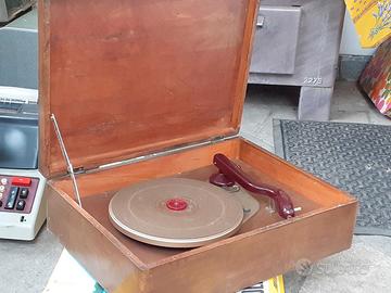 giradischi 45 giri custodia in legno anni 50/60
