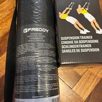 Freddy tappetino fitness e cinghie sospensione