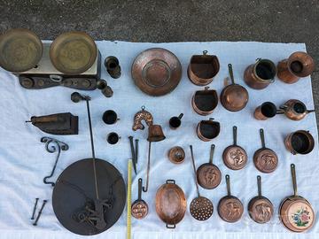 Lotto antiquariato e rame