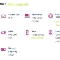 LAPTOP HP 530 UPGRADE HARDWARE+USB WIFI AC+SSD