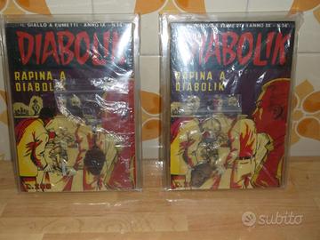 Diabolik: coppia rara di 2 albi e 2 portachiavi
