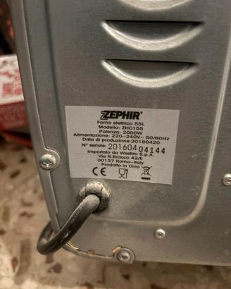 Fornetto elettrico Zephir 55l ZHC-155