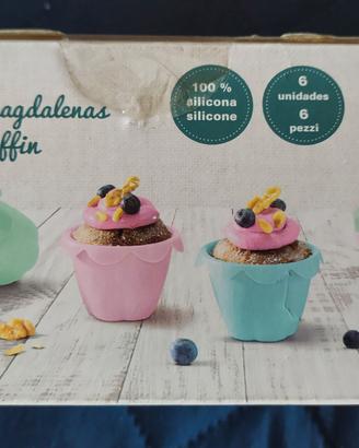 stampi silicone per cupcake e muffin e decorativi