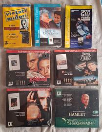 Lotto 7 VHS nuove sigillate con libro - L'unità 