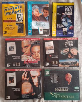 Lotto 7 VHS nuove sigillate con libro - L'unità 