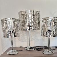 Trittico abat-jour + lume grande in acciaio