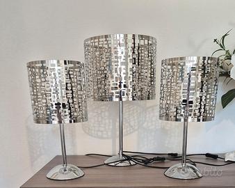 Trittico abat-jour + lume grande in acciaio