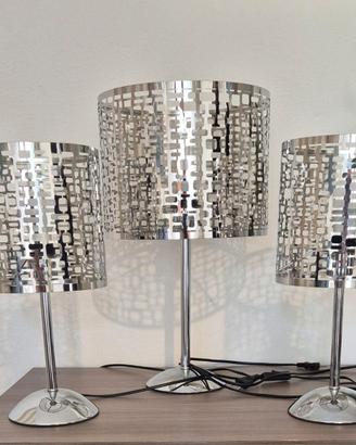 Trittico abat-jour + lume grande in acciaio