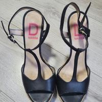 Scarpa alta blu D Marra taglia 38