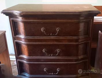 Comò + 2 comodini in legno