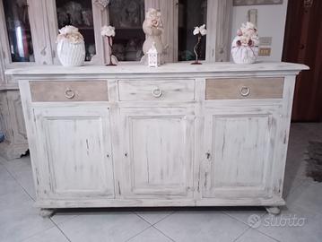 Credenzone Stile Decape' color Avorio e Tortora 
