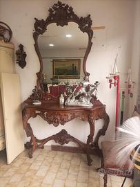 Specchiera e consolle barocco 