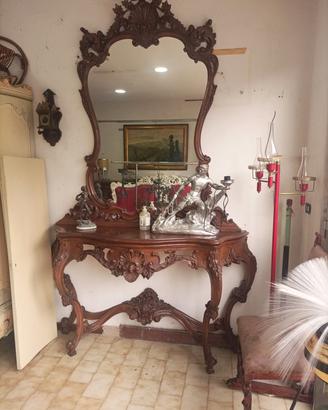 Specchiera e consolle barocco 