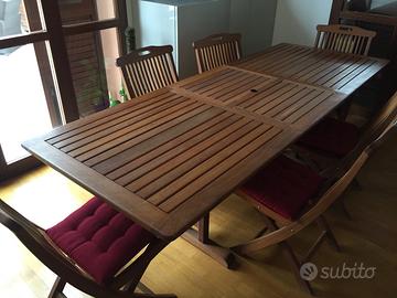 Tavolo da giardino + 8 sedie