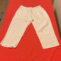 Pantalone bianco di lino