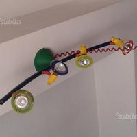 Lampadario colorato faretti