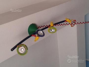 Lampadario colorato faretti