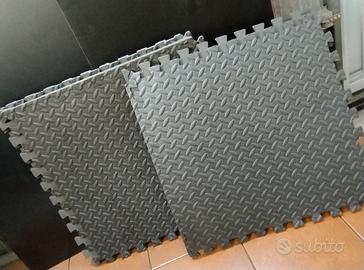 Tappetino Fitness Schiuma EVA 8pz 60x60cm Nero