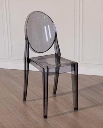 Sedie Kartell originali Victoria Ghost fumé