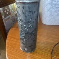 Thermos vintage in metallo stile militare
