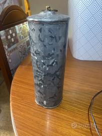 Thermos vintage in metallo stile militare