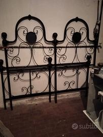 letto in ferro battuto antico