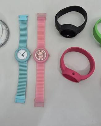 Orologi Hip Hop + Orologio Glam + cinturini divers