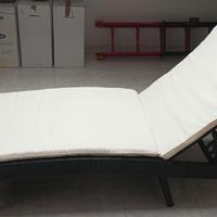 Lettino da giardino outsunny