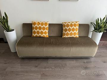 Ribasso- Divano di design- 180 cm velluto marrone