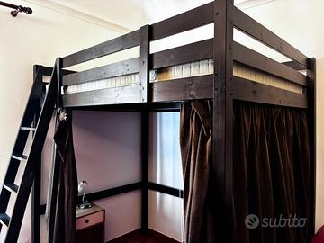 Letto a soppalco matrimoniale