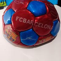 mini pallone FC Barcellona con firme stampate