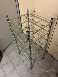 Portabottiglie ikea mod Omar galvanizzato
