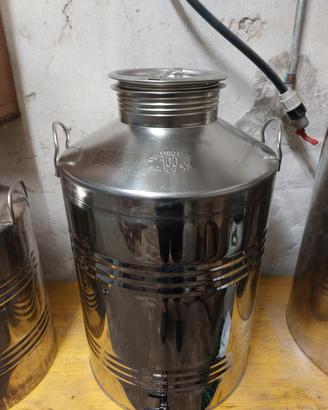 Fustino olio inox