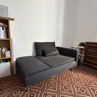 SÖDERHAMN Chaise-longue, Fridtuna grigio scuro