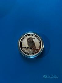 Moneta Argento 1 oz Australian Kookaburra 2021 .99